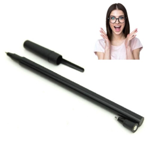 Magic pen through bill trick - through,